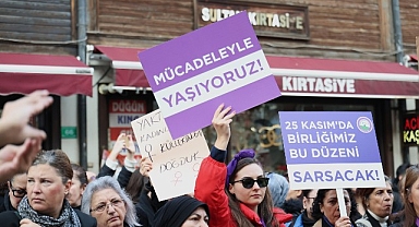 Bursa’da Binlerce Kadın Şiddetsiz Bir Yaşam, Adalet ve Eşitlik İçin Yürüdü