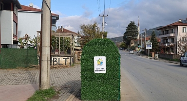 Geyve Belediyesi’nden Konteynere Yeşil Dokunuş