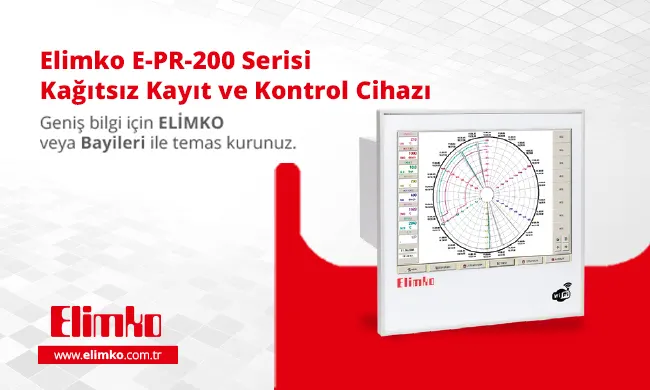 Elimko E-PR-200 Serisi Kağıtsız Kayıt ve Kontrol Cihazı